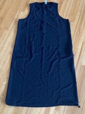 SZ 14 Lululemon midi length navy drop waist dress